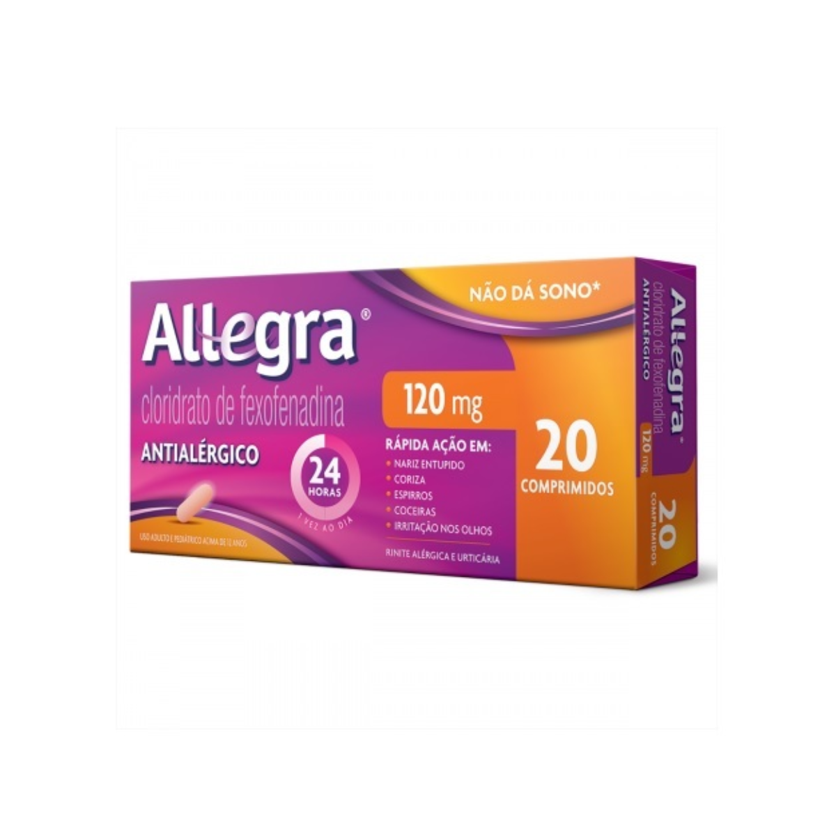 Allegra 120mg Caixa 20 Comprimidos Revestidos