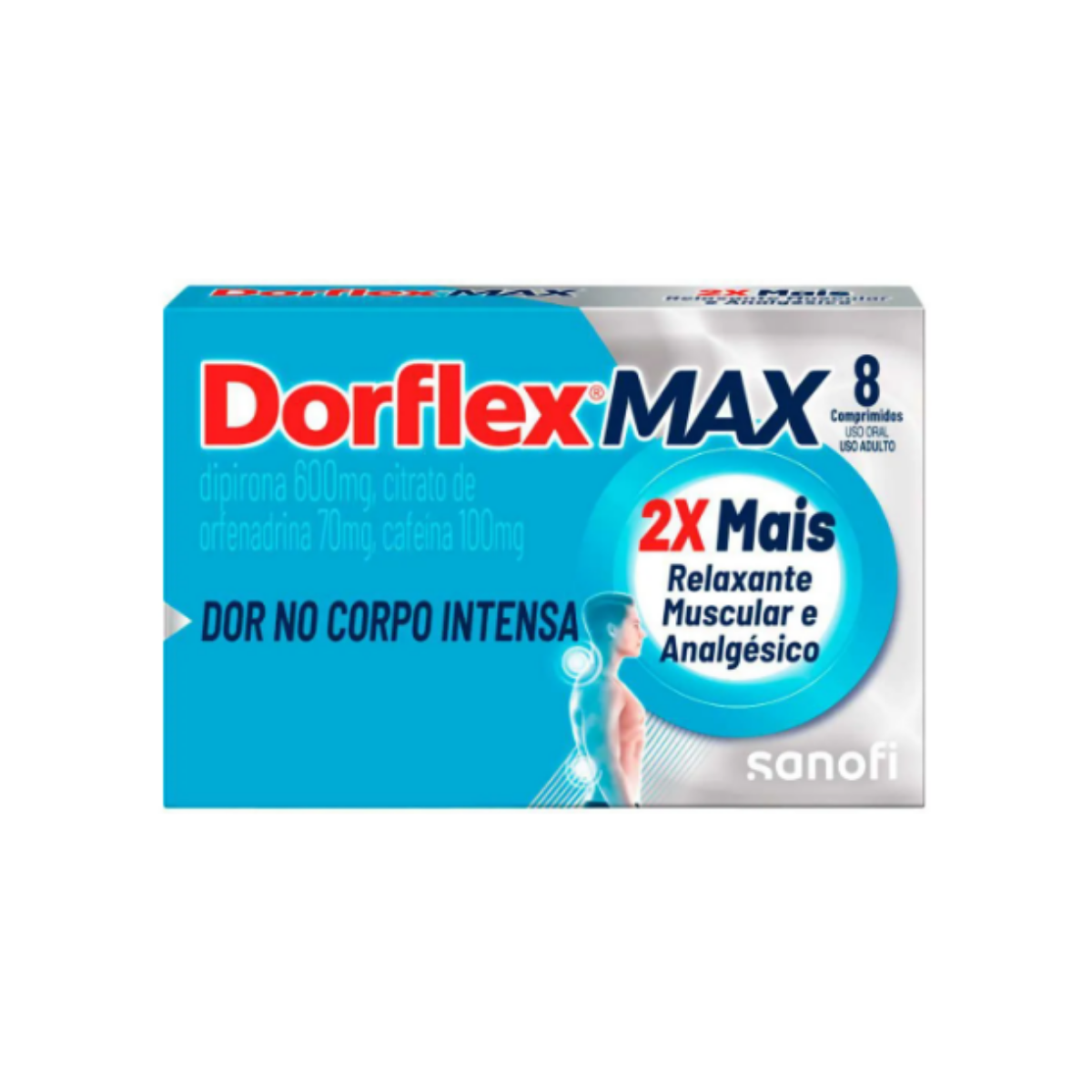 Dorflex Max Sanofi 8 Comprimidos