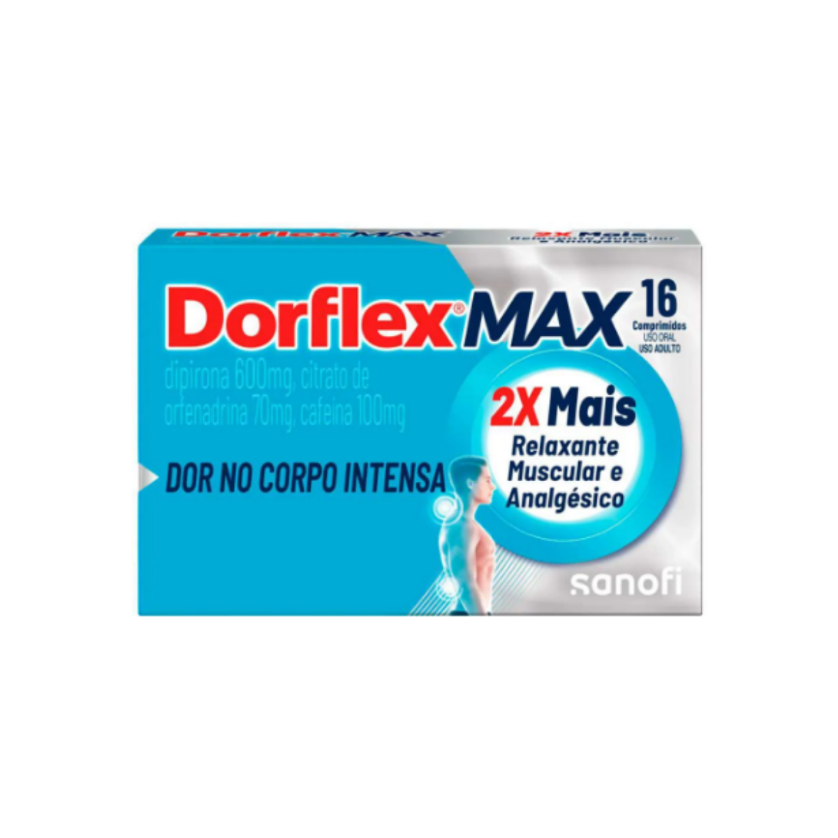 Dorflex Max Sanofi 16 Comprimidos