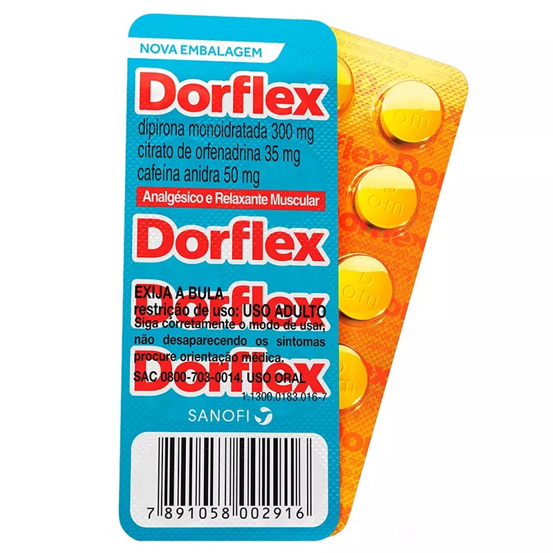 Dorflex 300mg + 35mg + 50mg 10 comprimidos