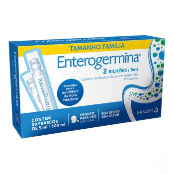 Probiótico Enterogermina Modelo Família 20 Unidades de 5Ml