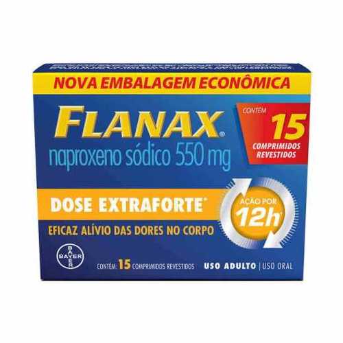 Flanax 550mg, caixa com 15 comprimidos revestidos