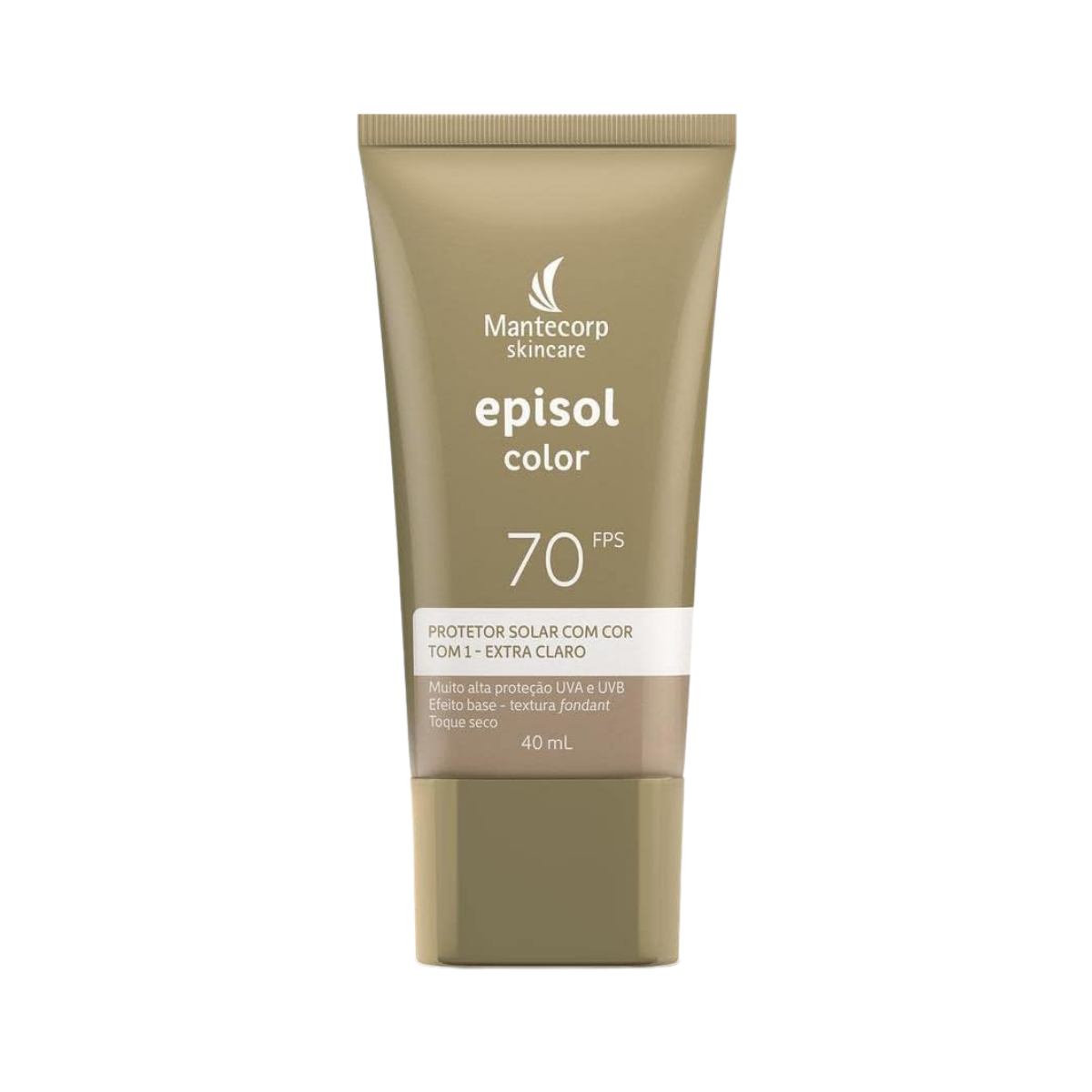 Protetor Solar Facial Episol Color Fps70 Tom 1 Extra Claro 40Ml