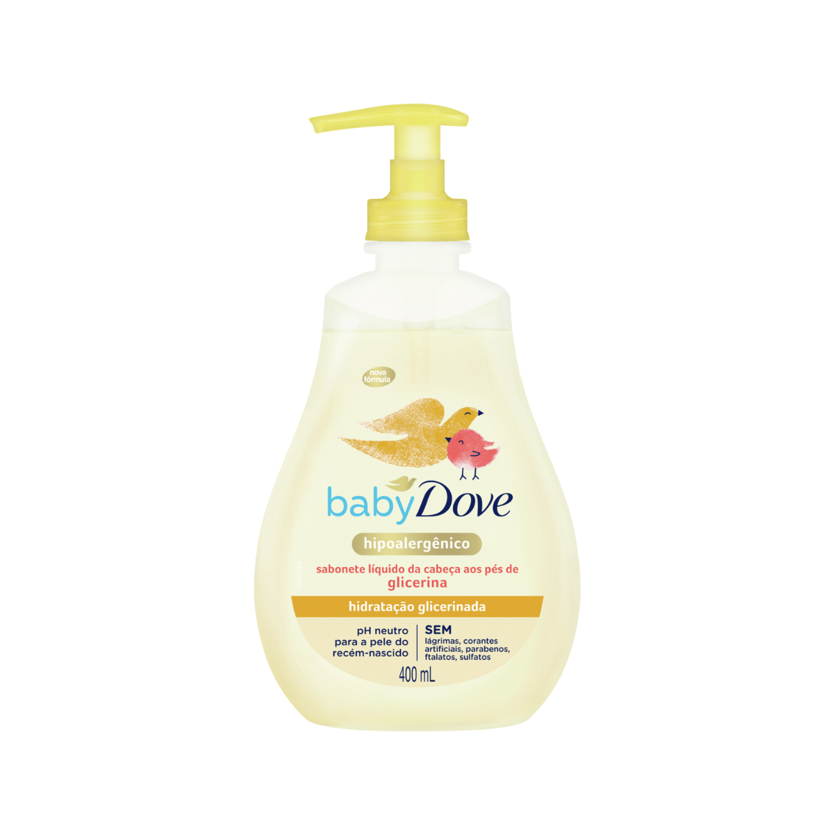 Sabonete Líquido de Glicerina Baby Dove Hidratação Glicerinada 400ml
