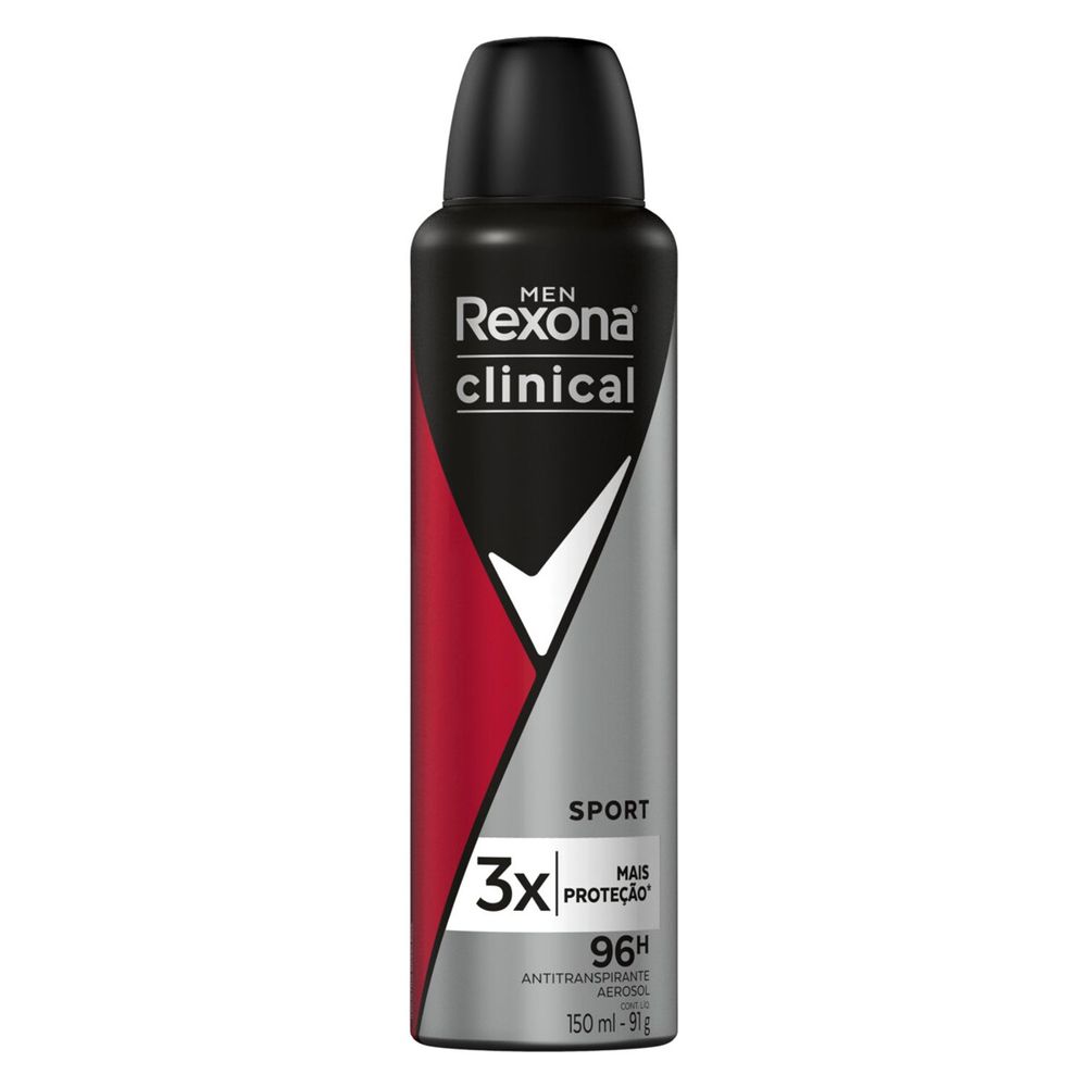 Desodorante Aerosol Rexona Clinical Sport 150ml