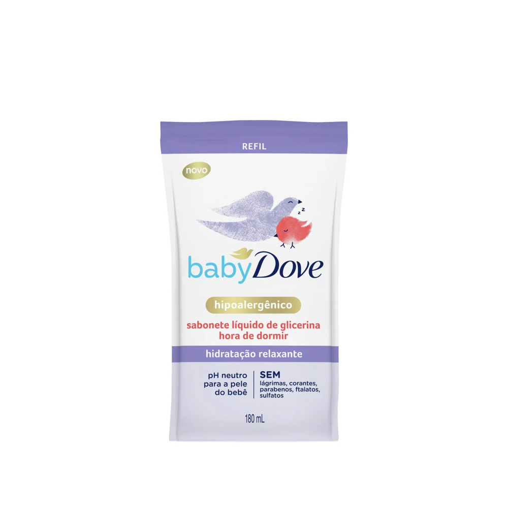 Sabonete Líquido Baby Dove Hidratação Relaxante Refil 180ml