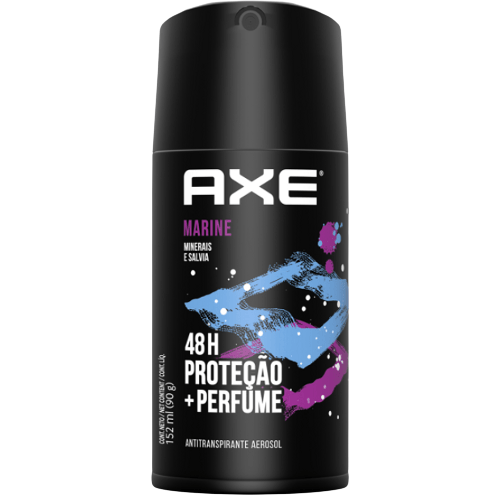 Desodorante Axe Body Spray marine, aerossol, 152mL