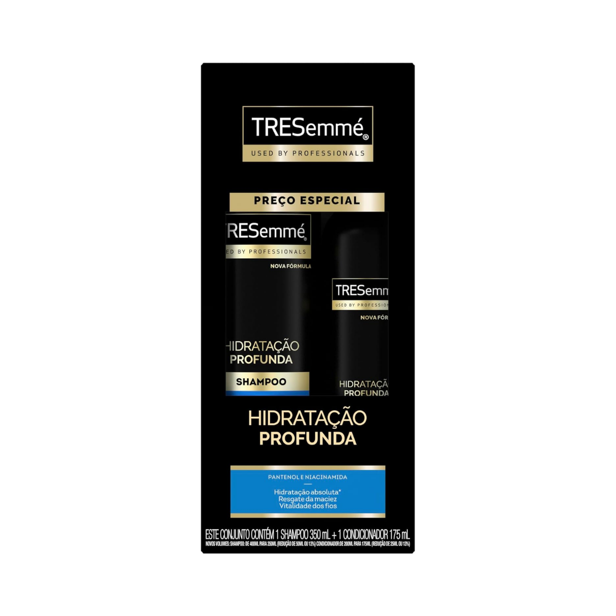 Kit Hidratacao Profunda Tresemme  Shampoo 350ml + Condicionador 175ml