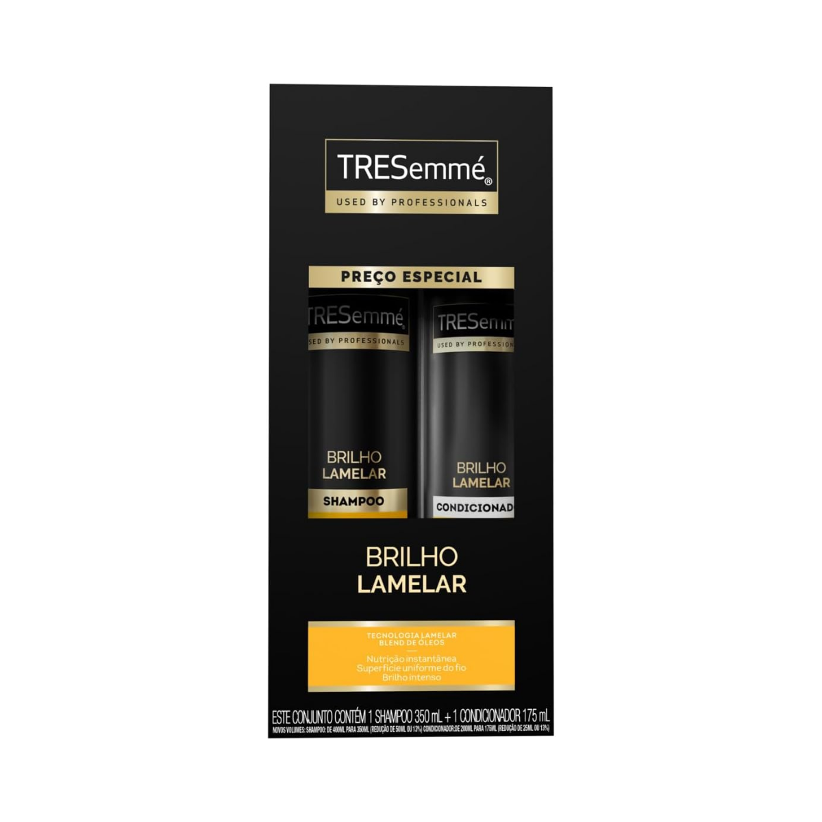 Kit Brilho Lamelar Tresemmé Shampoo 350ml + Condicionador 175ml