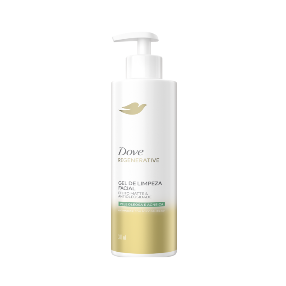 Gel De Limpeza Facial Regenerative Efeito Matte & Antioleosidade Dove 300ml