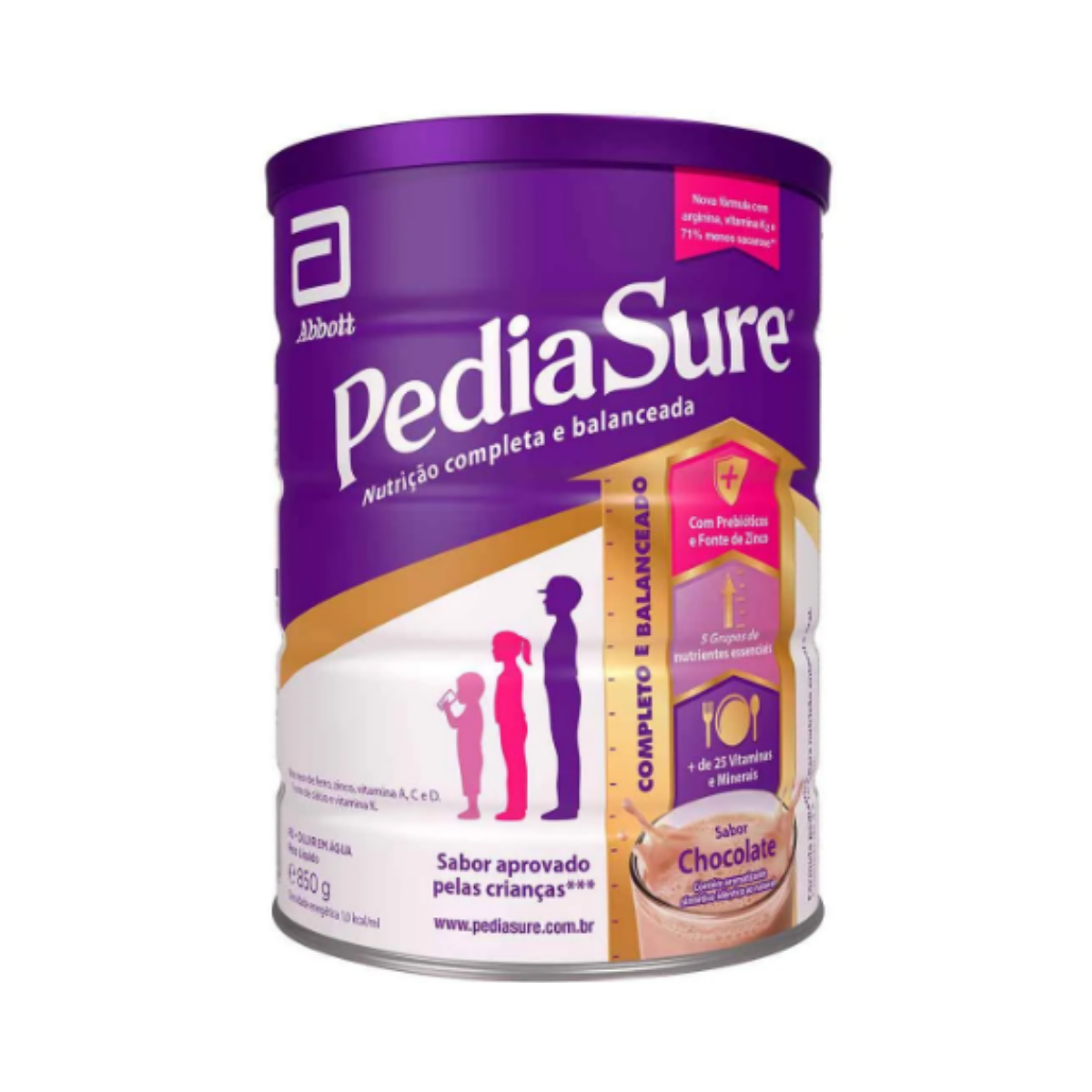 Suplemento Infantil Pediasure 4-10 Anos Chocolate Abbott 850g