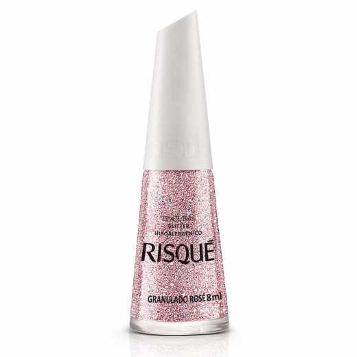 Esmalte Risque Color Effect granulado rose