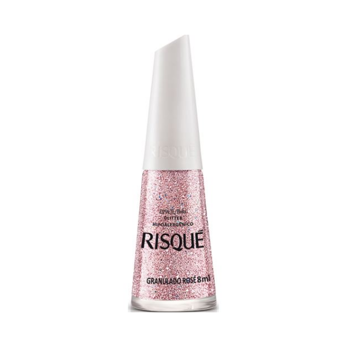 Esmalte Glitter Risqué granulado rosé