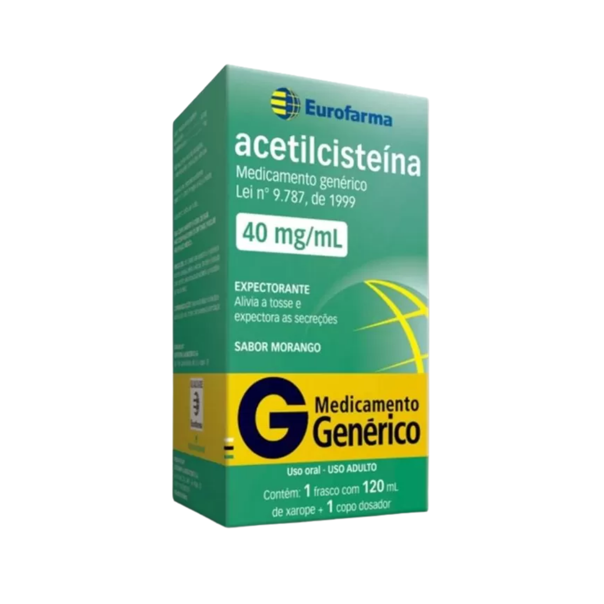 Acetilcisteína 40mg/ml Eurofarma Xarope 120ml