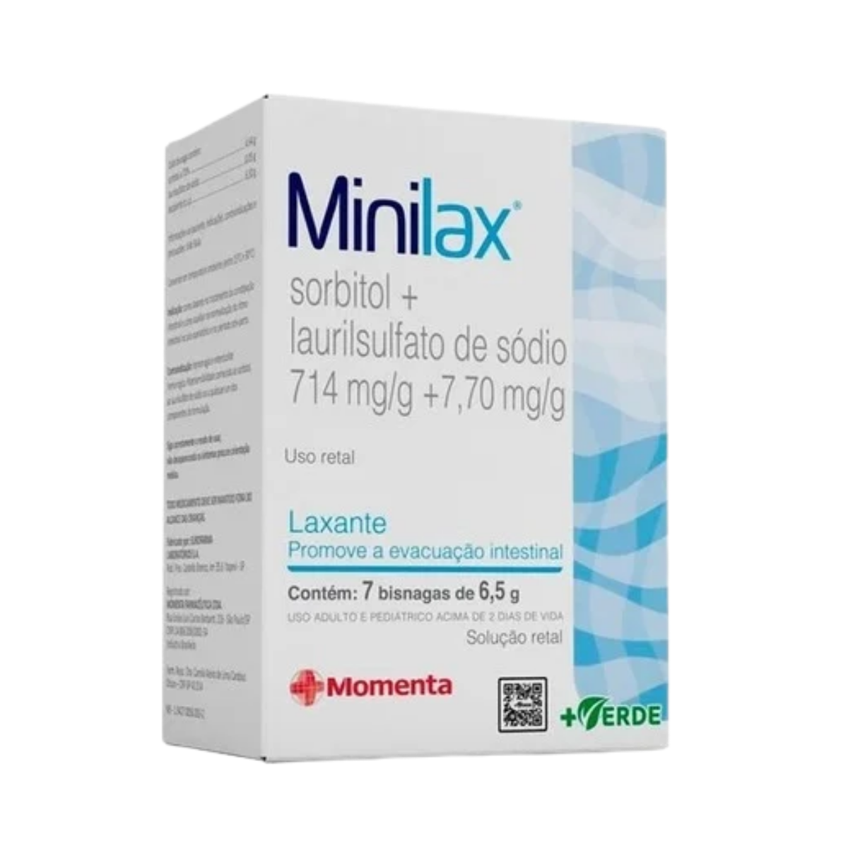 Minilax 714mg/g + 7,70mg/g  7 bisnagas 6,5g cada de solução de uso retal