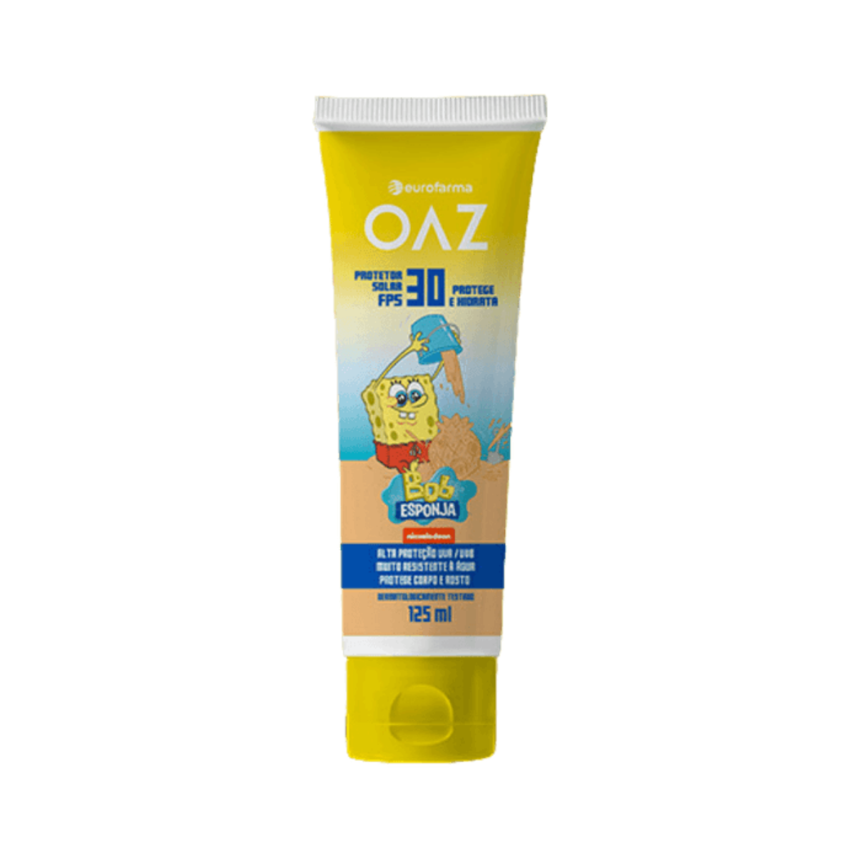 Protetor Solar Bob Esponja OAZ Eurofarma FPS30 125ml