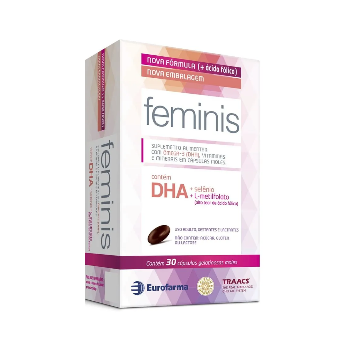 Polivitaminico Feminis Para Gestantes Eurofarma 30 Capsulas