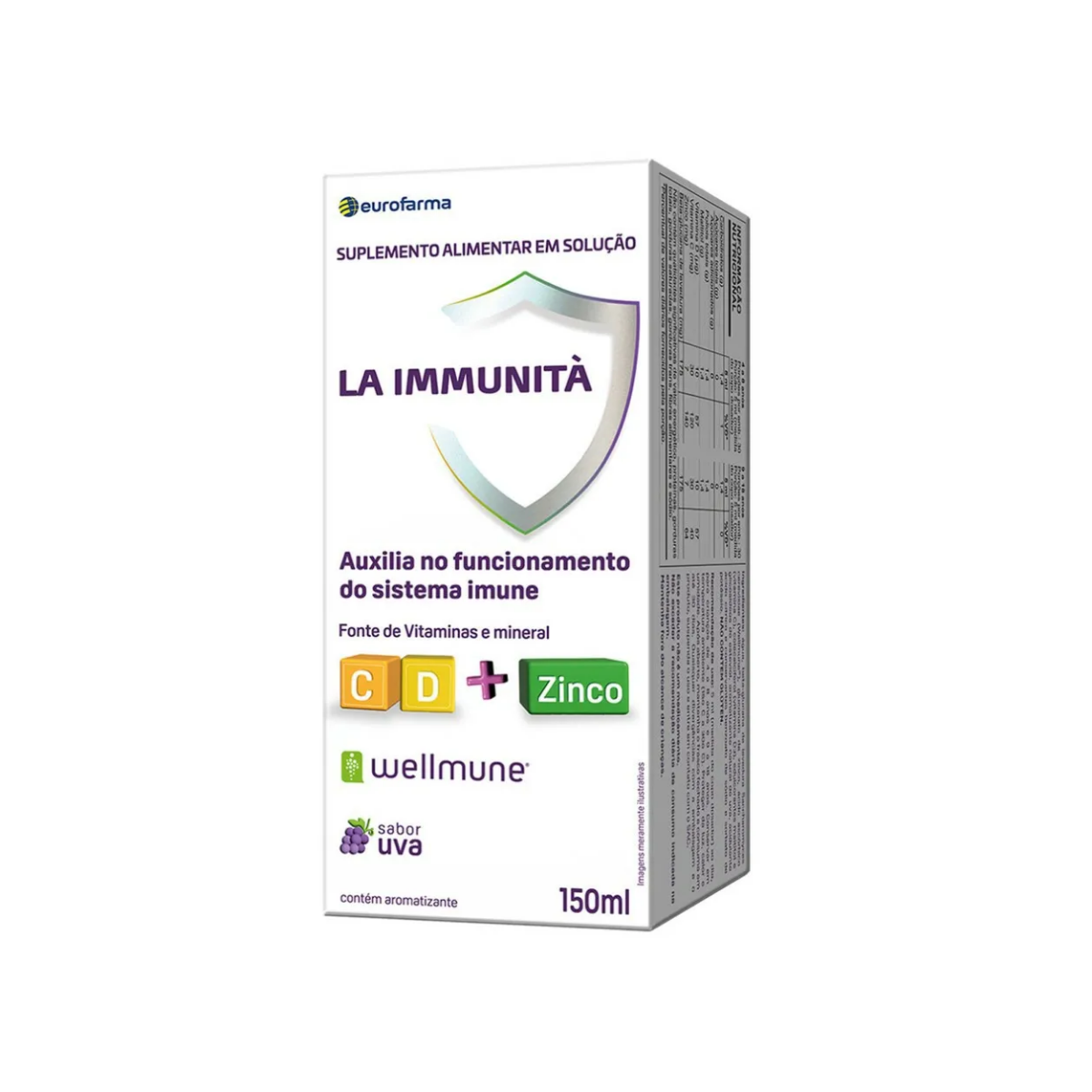 Suplemento Alimentar La Immunità Eurofarma Uva 150ml