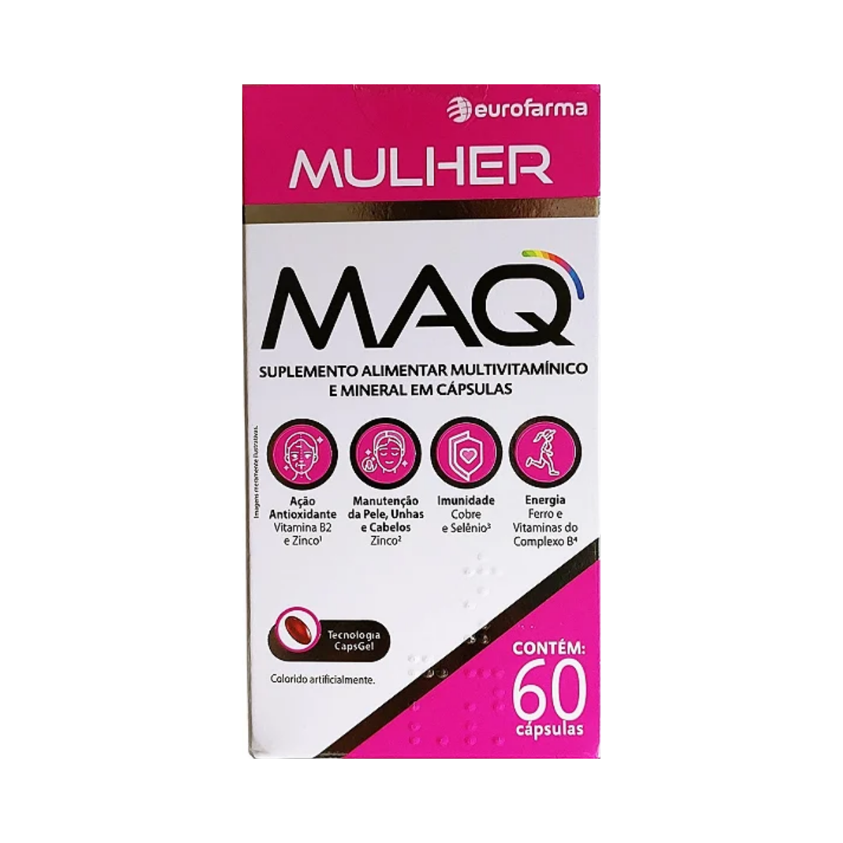 Suplemento Alimentar Maq Mulher  Eurofarma 60 Capsulas