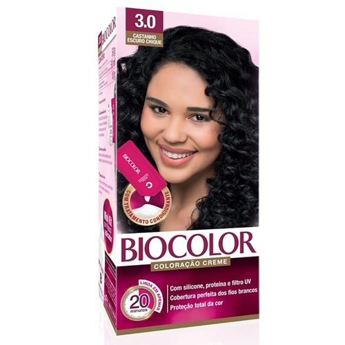 Tintura Creme Biocolor mini, nº 3.0 castanho escuro chique