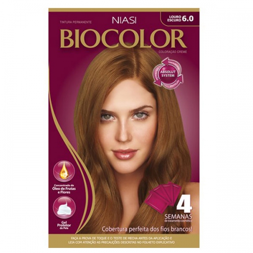 Tintura Creme Biocolor mini, nº 6.0 louro escuro clássico