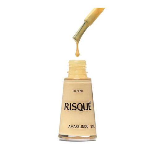 Esmalte Cremoso Risqué Amarelindo Hipoalergênico 8Ml