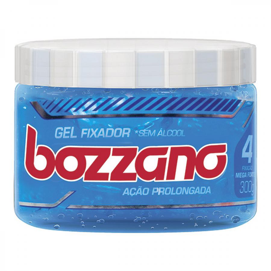 Gel Fixador Bozzano Mega Forte Fixacao 4 Acao Sem Alcool 300G