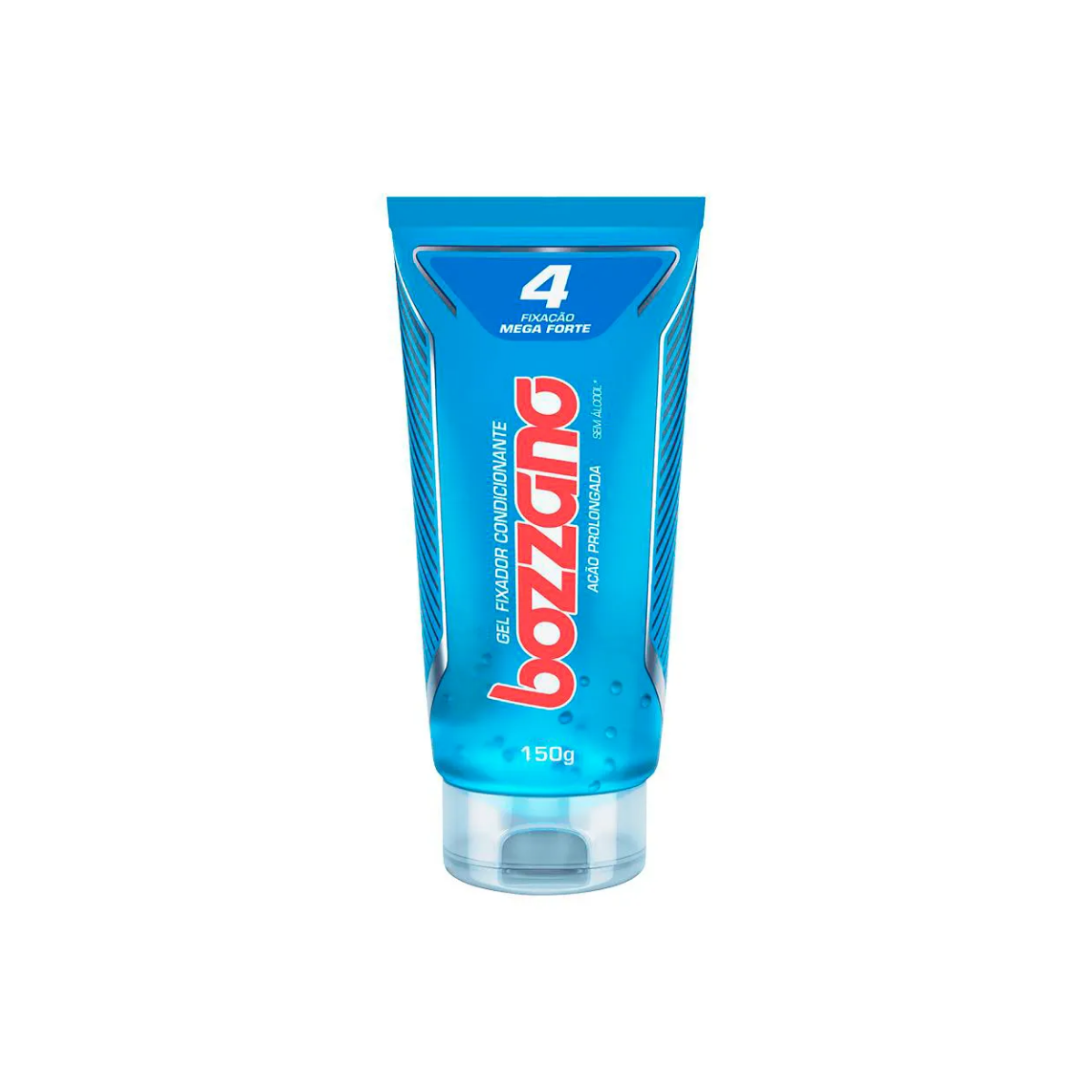 Gel Fixador Condicionante Bozzano Ação Prolongada Mega Forte Fixação 4 Bisnaga 150g