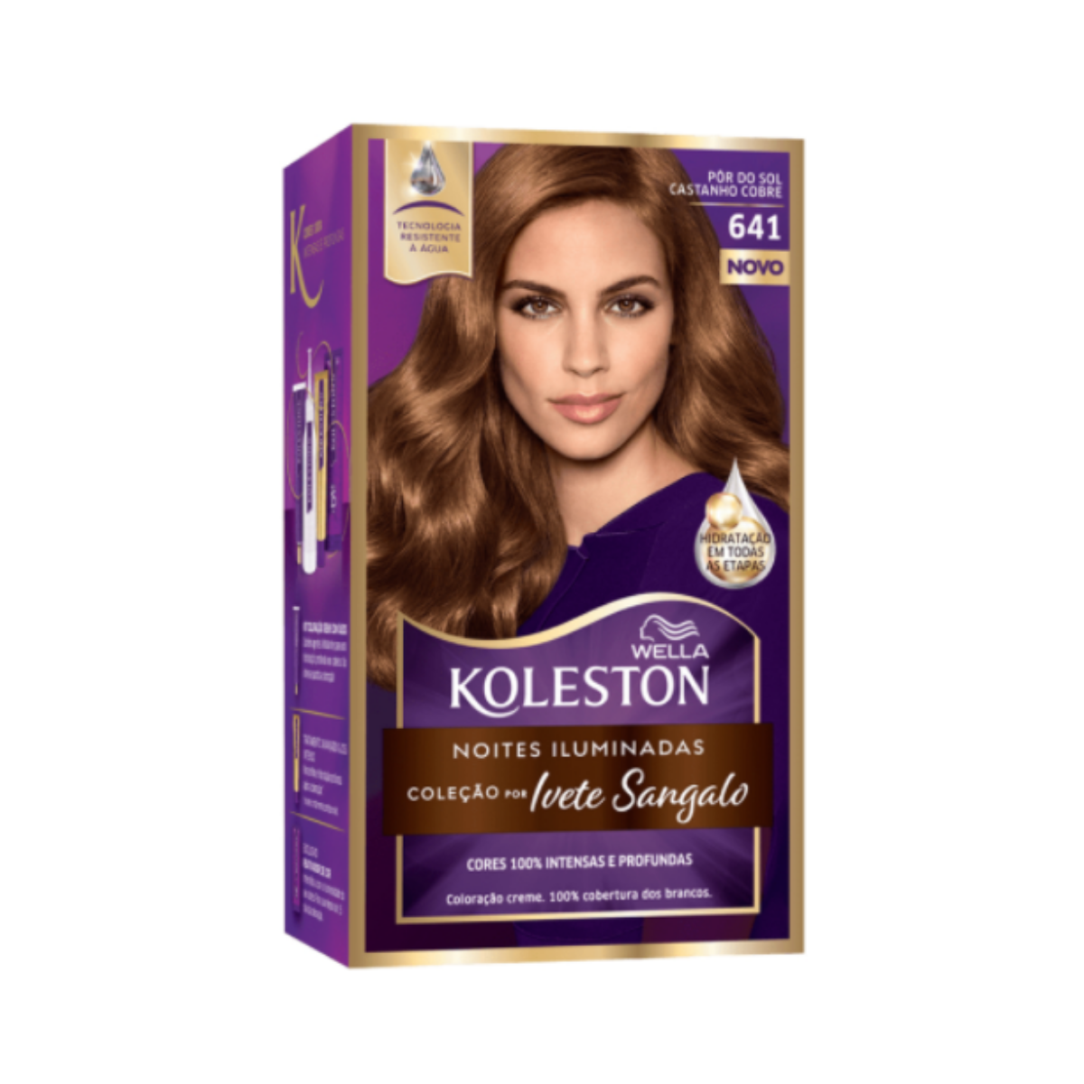 Tintura Koleston 641 Castanho Cobre Noites Iluminadas 55G