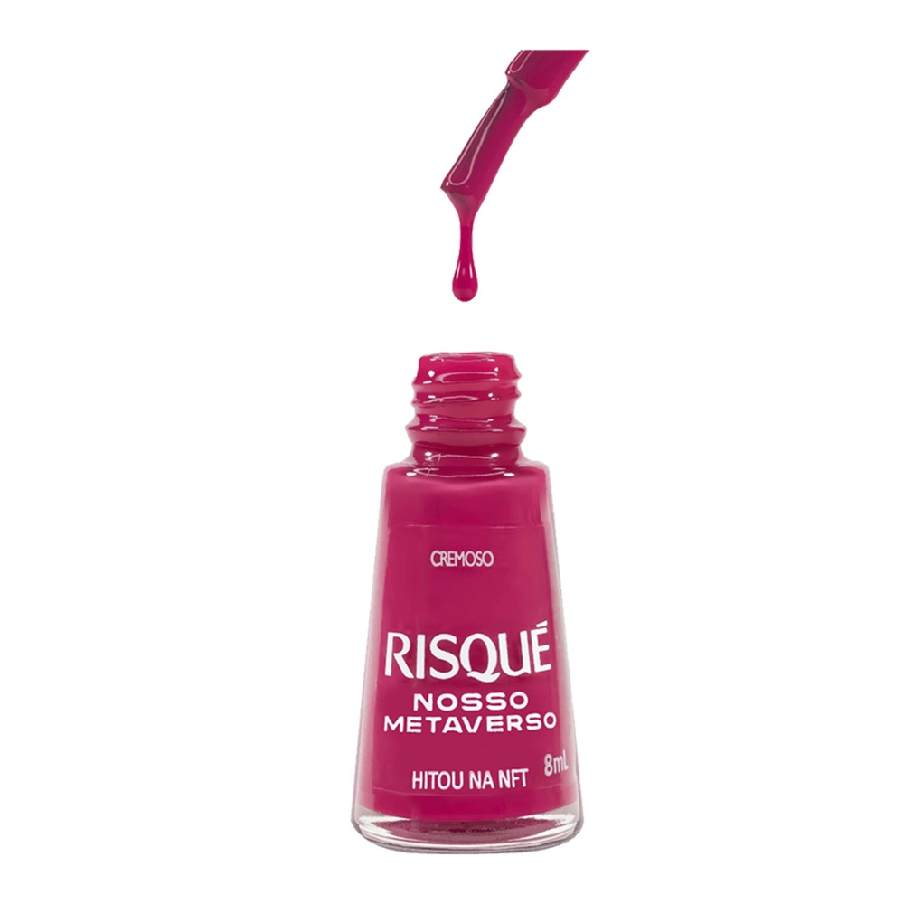 Esmalte Risqué Cremoso Nosso Metaverso 8ml Hitou na NFT