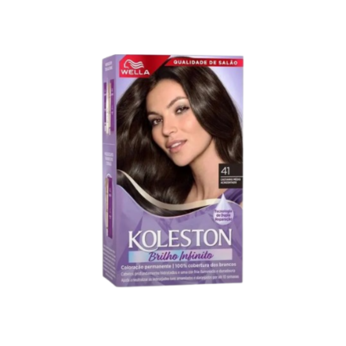 Tintura Brilho Intenso Koleston 41 Castanho Medio Acinzentado Wella