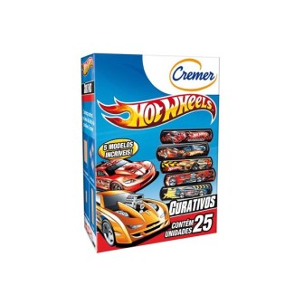 Curativo Cremer Hot Wheels 25 unidades