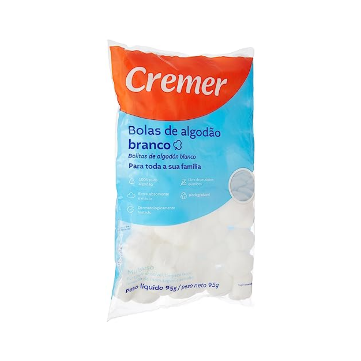 Algodão Redondo Cremer branco  95g