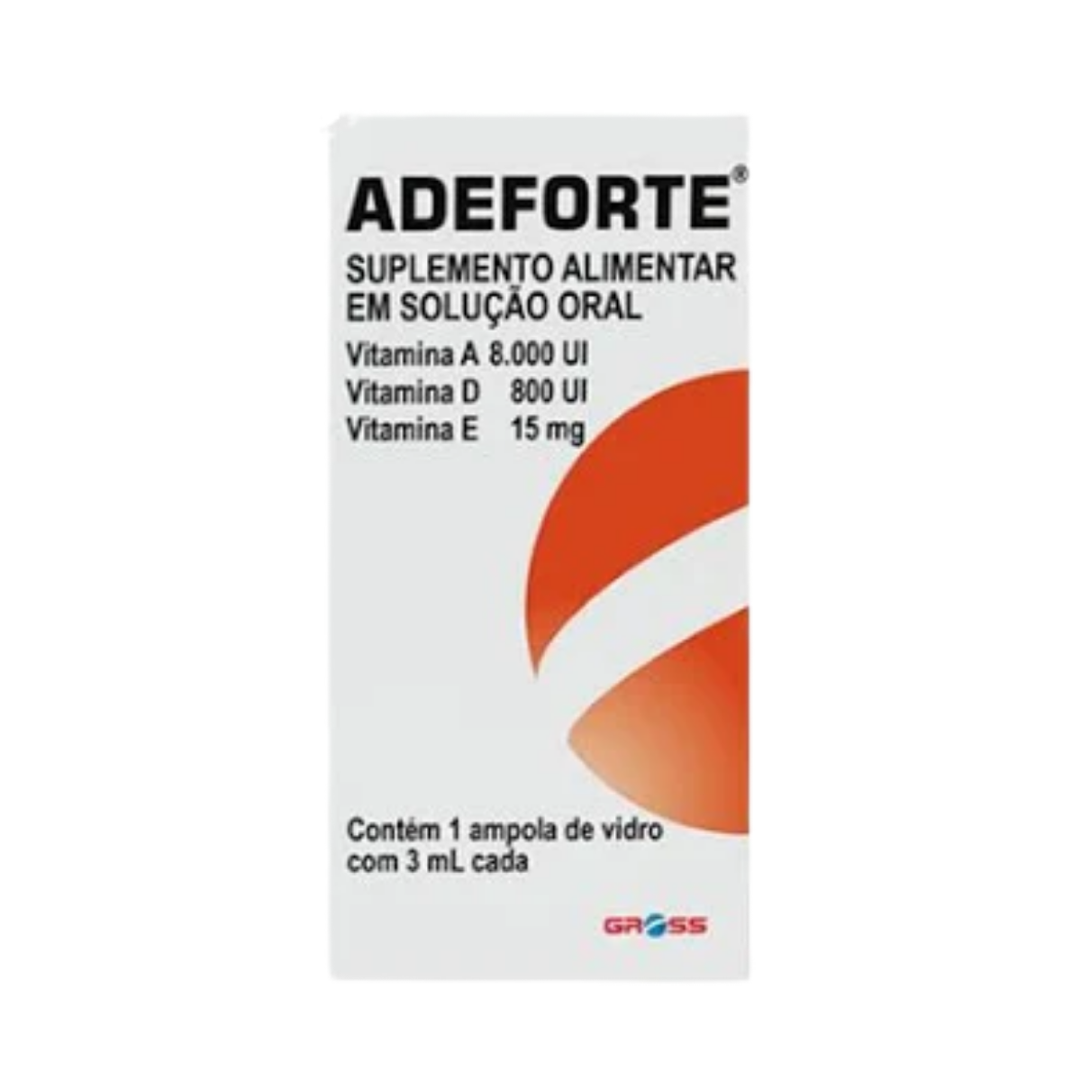 Suplemento Vitamínico Adeforte 10.000UI com 1 ampola de 3ml