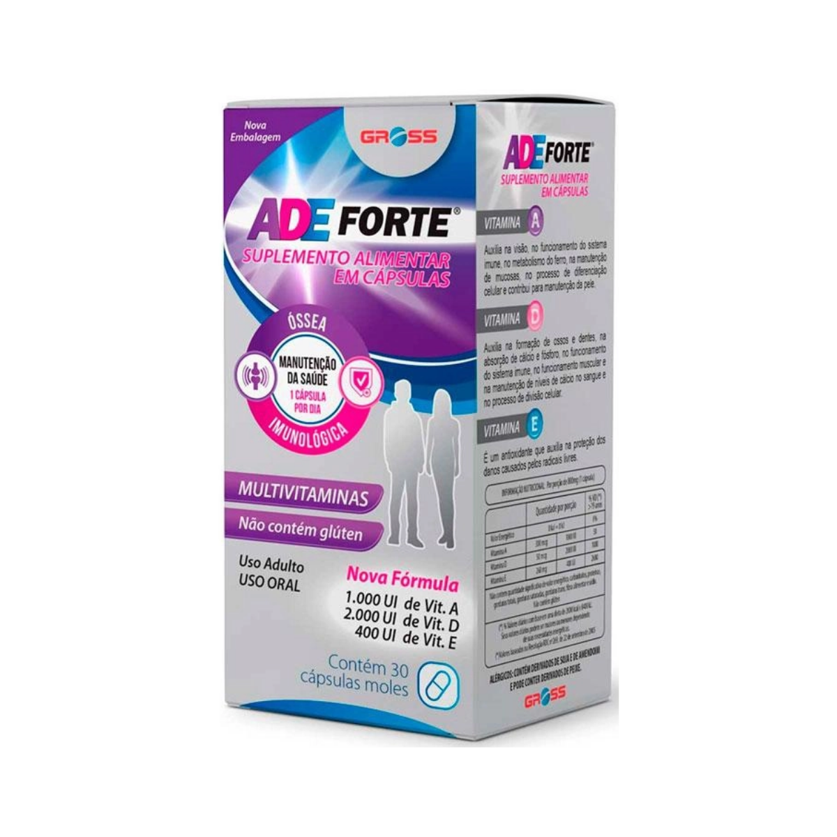 Polivitaminico Adeforte Gross 30 Capsulas