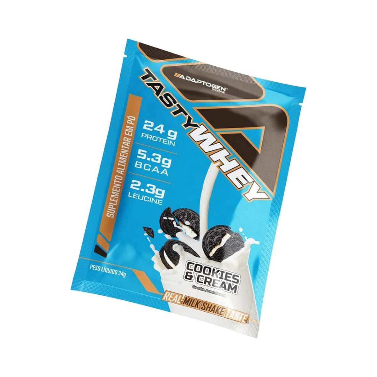 Tasty Whey Cookies & Cream Adaptogen Science 34g 1 Sachê