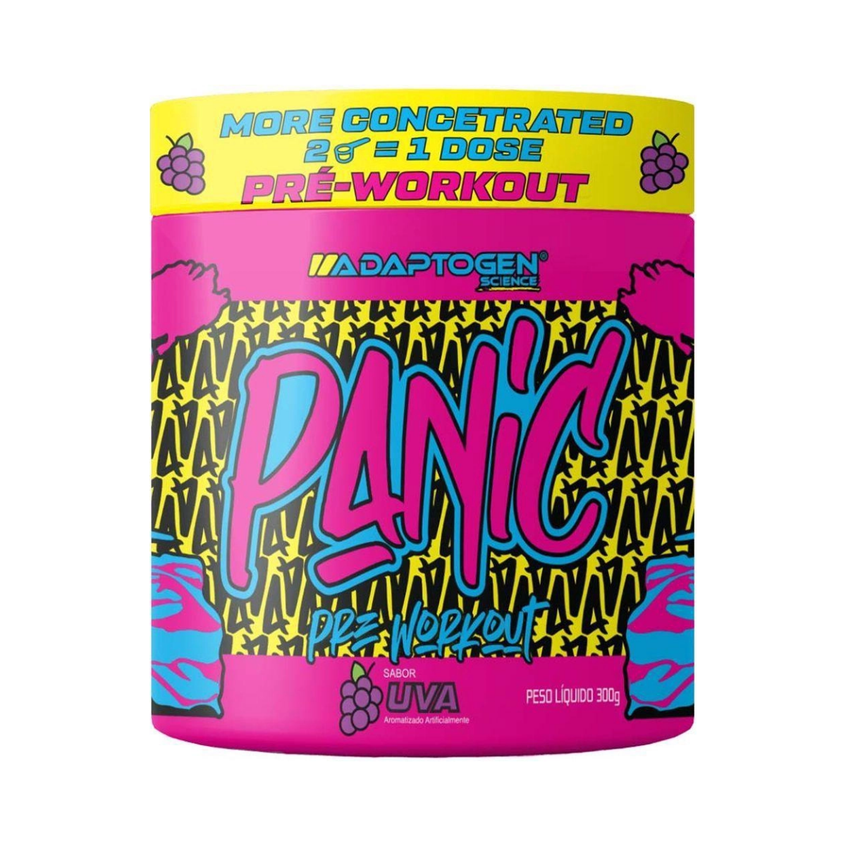 Pré Workout Panic Uva  Adaptogen Science 300g
