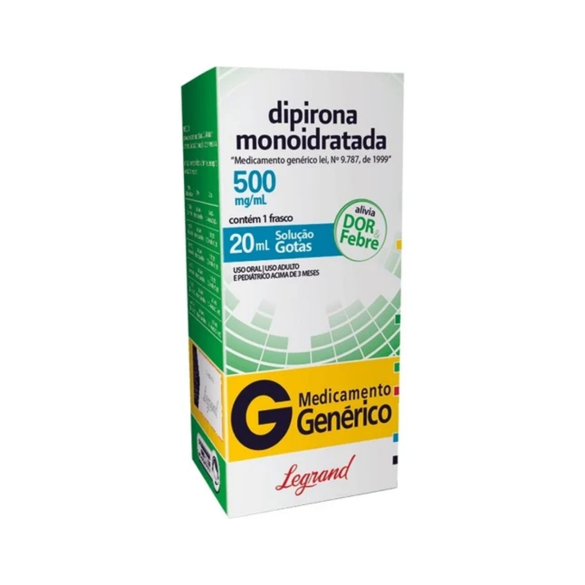 Dipirona Monoidratada Legrand 500mg/ml 20ml