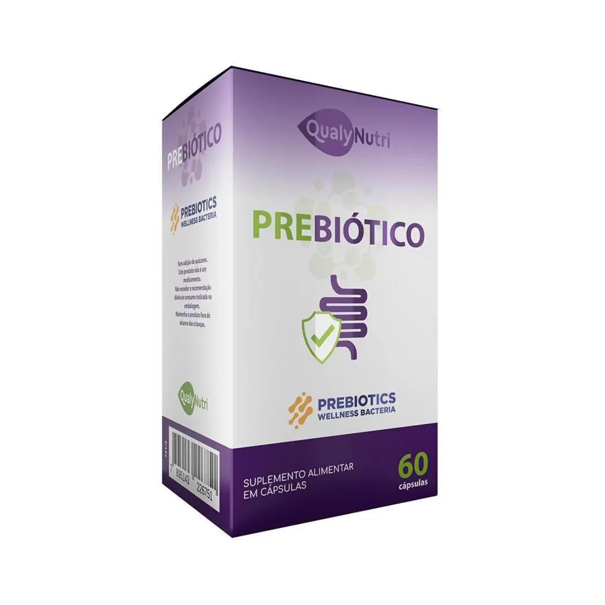 Prebiótico QualyNutri 500mg 60 Cápsulas