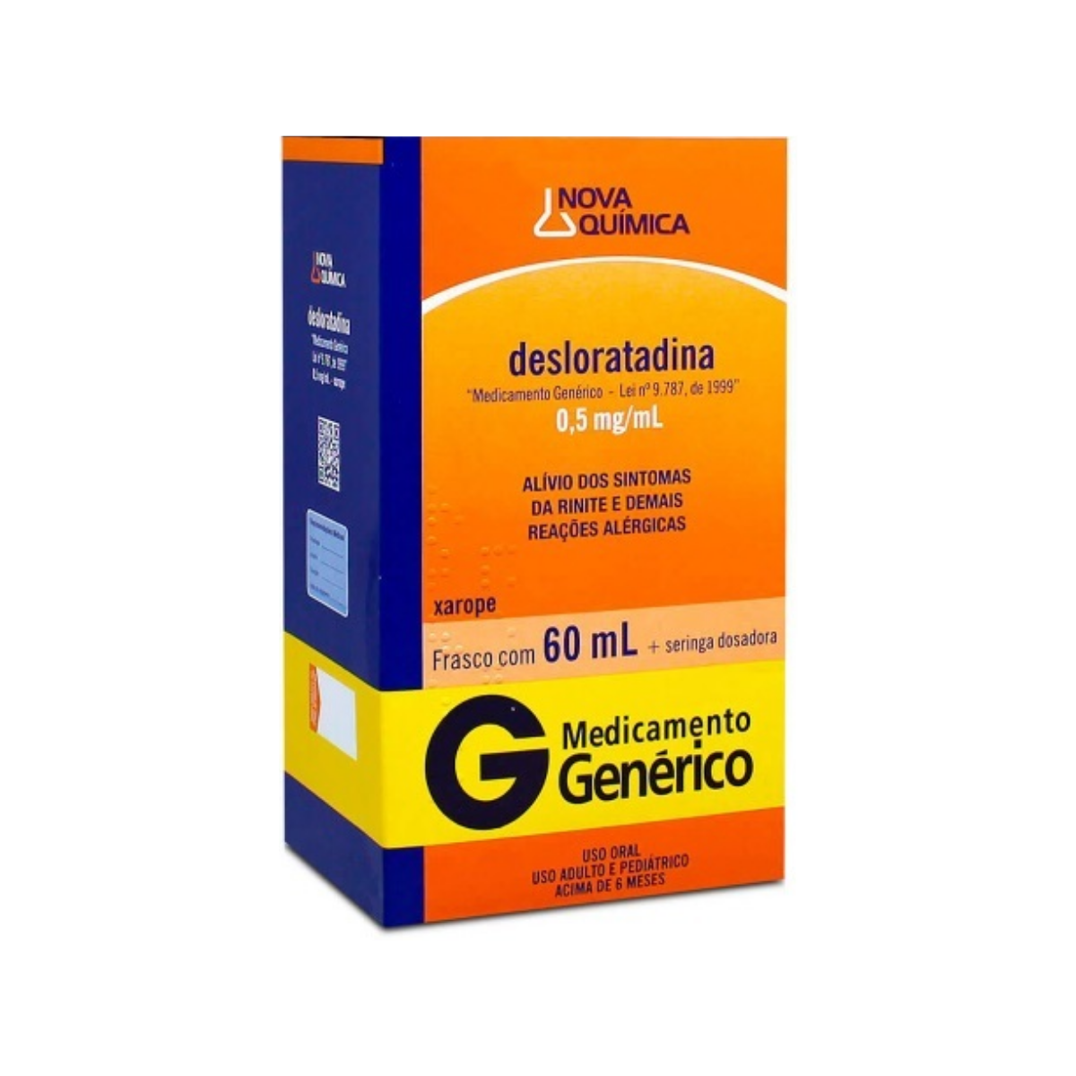 Desloratadina Nova Química 0,5mg/ml 60ml