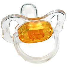 CHUPETA KUKA CRISTAL COLOR ORTO N1 LARANJA (COD:2015)