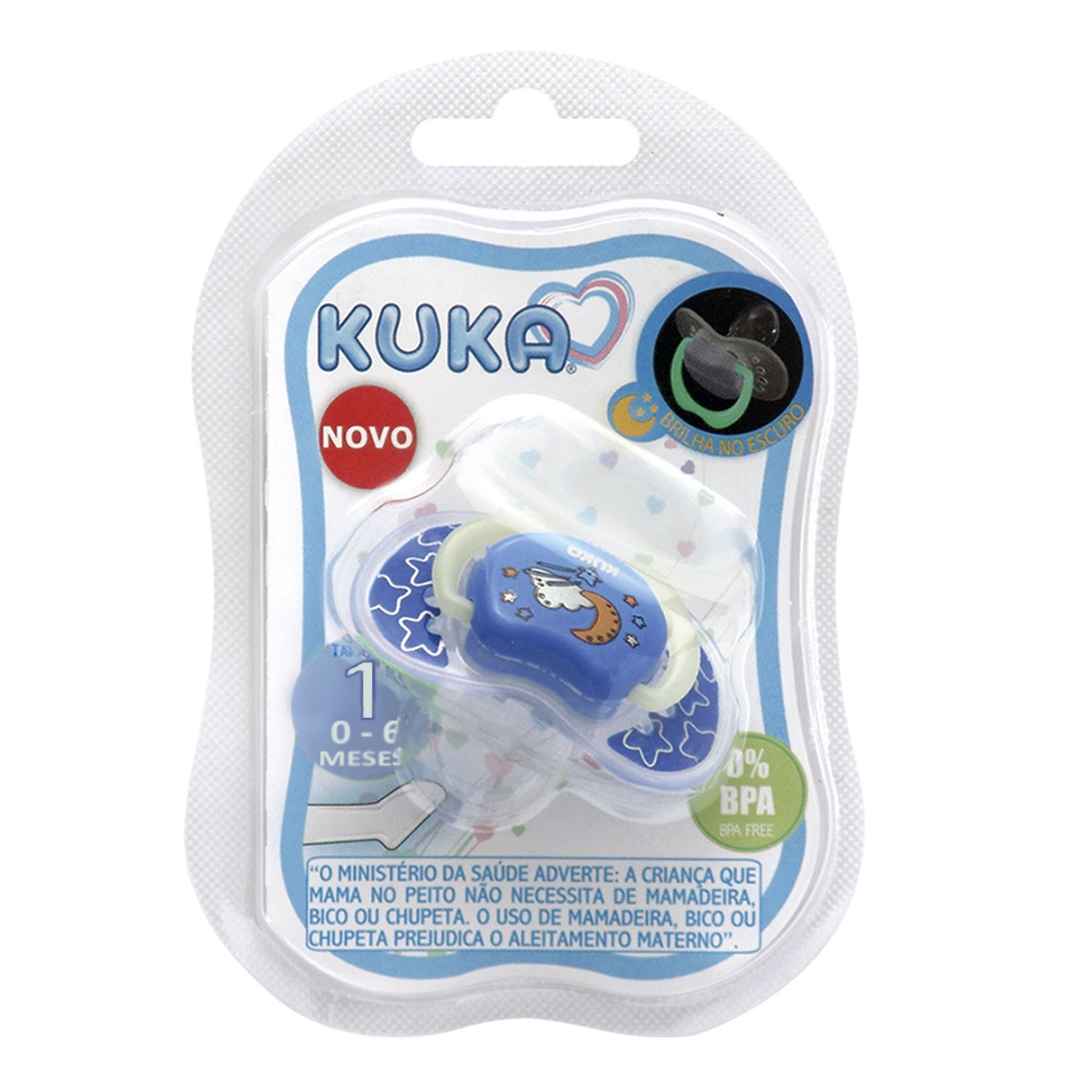 Chupeta Kuka Lumina 0 a 6 meses, azul