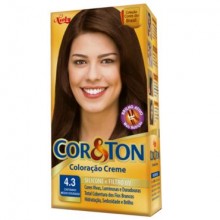 Tinta De Cabelo Cor&Ton 4.3 Castanho Médio Dourado Niely
