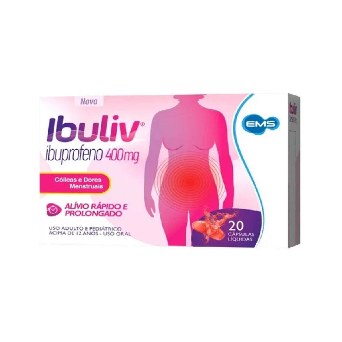 Ibuliv EMS 400mg 20 Cápsulas