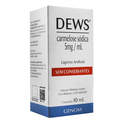Dews Solução Oftálmica Genom 5mg/ml 10ml