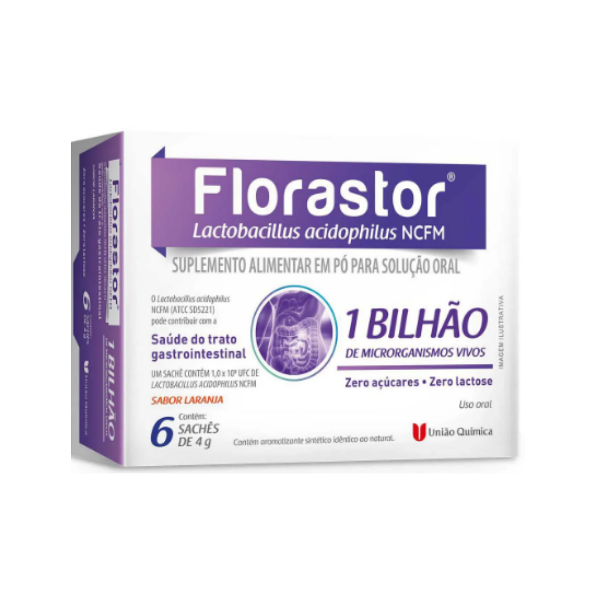 Suplemento Alimentar Florastor Uniao Quimica 6 Saches
