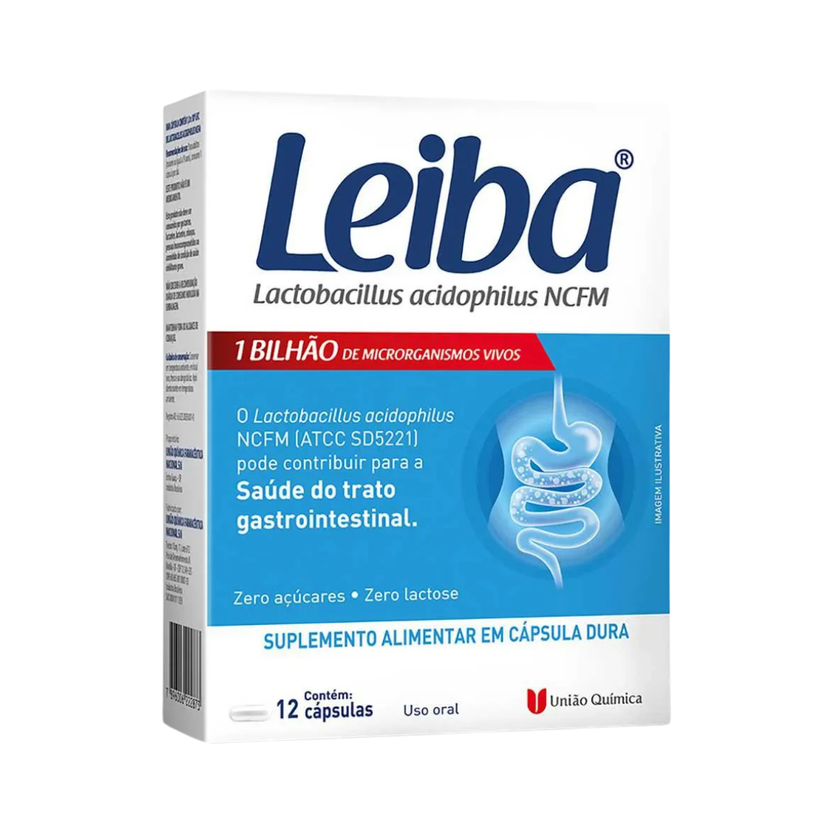 Probiotico Leiba Uniao Quimica 12 Capsulas