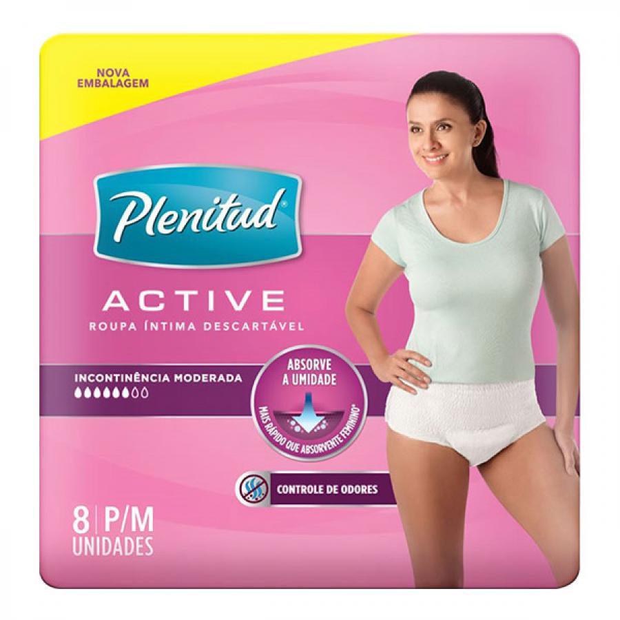 Roupa Intima Descartavel Plenitud Femme P/M 8 Unidades