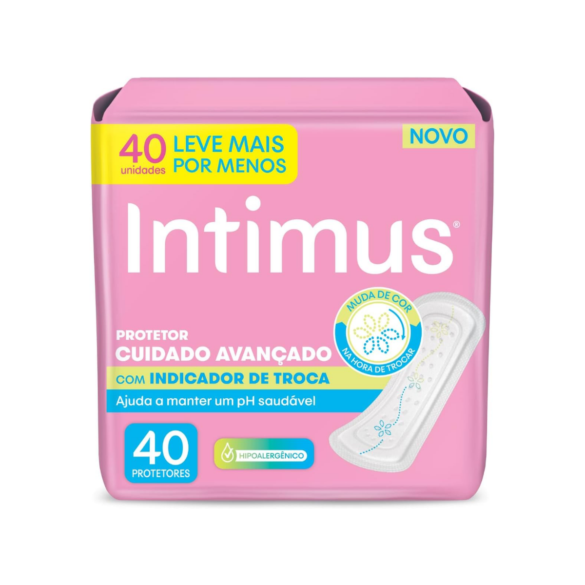Protetor Diário Intimus Com Indicador De Troca 40 Unidades
