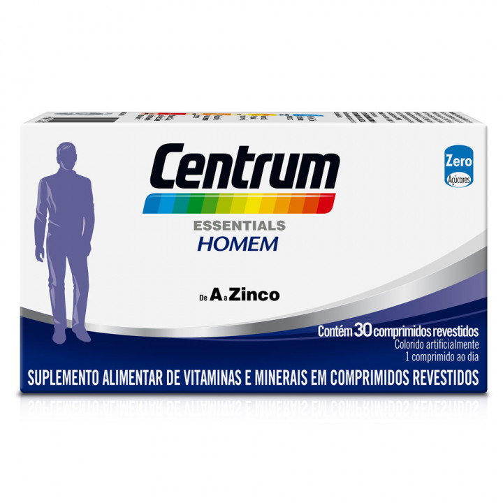 Centrum Essentials Homem De A A Zinco 30 Comprimidos